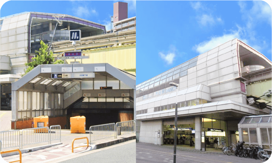 Osaka Metro谷町線/大阪モノレール「大日」駅